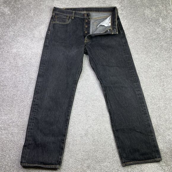 Levi's Other - Levi’s 501 Jeans Men’s 32X28 Blue Straight Mid-Rise Dark Wash Button Fly